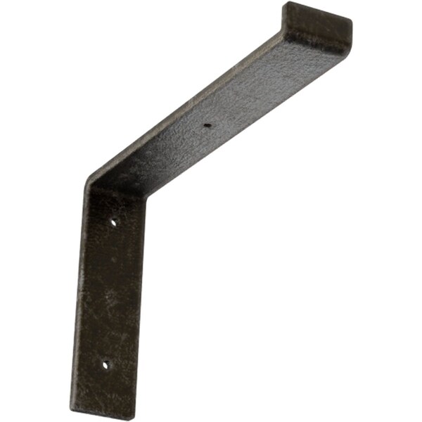 Ekena Millwork Steel Truss Shelf Bracket, Antiqued Warm Silver 2"W x 12"D x 7 3/4"H BKTM02X12X07TSAWS - main